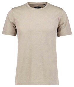 Ragman Softknit Round Neck T-Shirt Beige