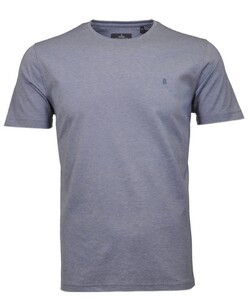Ragman Softknit Round Neck T-Shirt Duivenblauw