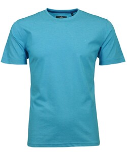 Ragman Softknit Round Neck T-Shirt Ibiza Blue