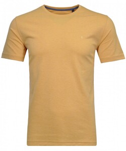 Ragman Softknit Round Neck T-Shirt Yellow