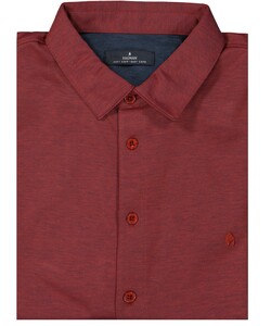 Ragman Softknit Short Sleeve Easy Care Overhemd Red Berry