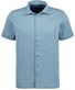 Ragman Softknit Short Sleeve Easy Care Overhemd Smoke Blue