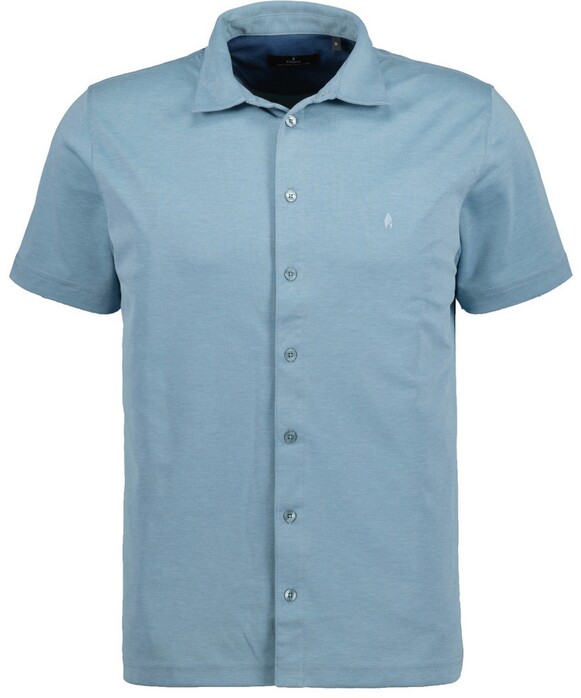 Ragman Softknit Short Sleeve Easy Care Shirt Smoke Blue
