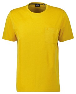 Ragman Softknit Uni Easy Care Round Neck Breast Pocket T-Shirt Bright Yellow