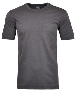 Ragman Softknit Uni Easy Care Round Neck Breast Pocket T-Shirt Dark Slate