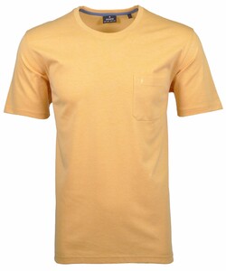 Ragman Softknit Uni Easy Care Round Neck Breast Pocket T-Shirt Geel