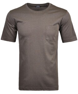 Ragman Softknit Uni Easy Care Round Neck Breast Pocket T-Shirt Macchiato