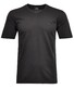 Ragman Softknit Uni Easy Care V-Neck T-Shirt Anthracite Grey