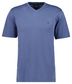 Ragman Softknit Uni Easy Care V-Neck T-Shirt Blue Turquoise