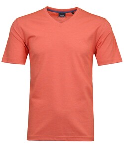 Ragman Softknit Uni Easy Care V-Neck T-Shirt Bright Red
