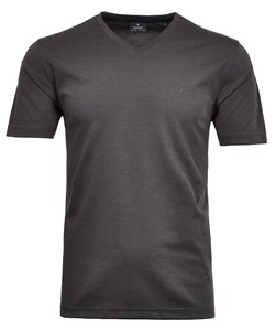 Ragman Softknit Uni Easy Care V-Neck T-Shirt Dark Slate