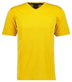 Ragman Softknit Uni Easy Care V-Neck T-Shirt Geel