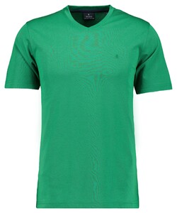 Ragman Softknit Uni Easy Care V-Neck T-Shirt Groen