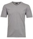 Ragman Softknit Uni Easy Care V-Neck T-Shirt Silver