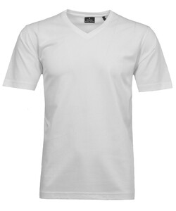 Ragman Softknit Uni Easy Care V-Neck T-Shirt White