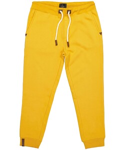 Ragman Solid Color Sweat Multicolor Drawstring Jogging Pants Fine Orange