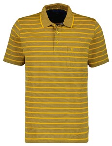 Ragman Striped Polo Poloshirt Bright Yellow