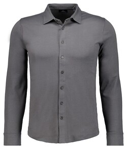 Ragman Uni Color Pima Cotton Jersey Kent Overhemd Leisteen
