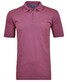 Ragman Uni Easy Care Zipper Poloshirt Pima Cotton Mix Berry Melange