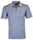 Ragman Uni Easy Care Zipper Poloshirt Pima Cotton Mix Duivenblauw