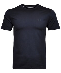 Ragman Uni Round Neck Keep Dry Finish T-Shirt Donker Blauw