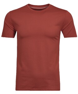 Ragman Uni Round Neck Keep Dry Finish T-Shirt Rust Red
