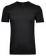 Ragman Uni Round Neck Pima Cotton with Cuffs T-Shirt Black