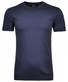 Ragman Uni Round Neck Pima Cotton with Cuffs T-Shirt Donker Blauw
