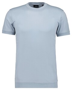 Ragman Uni Round Neck Pima Cotton with Cuffs T-Shirt Silver