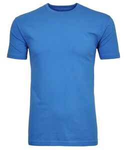 Ragman Uni Round Neck Single Jersey T-Shirt Blue