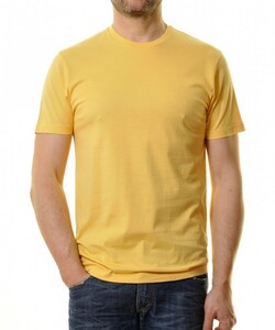 Ragman Uni Round Neck Single Jersey T-Shirt Yellow