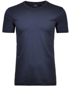 Ragman Uni Solid Round Neck Pima Cotton T-Shirt Dark Evening Blue