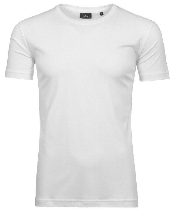 Ragman Uni Solid Round Neck Pima Cotton T-Shirt White