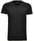 Ragman Uni V-Neck Bodyfit Single Jersey 2Pack T-Shirt Black