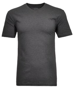 Ragman Uni V-Neck Single Jersey T-Shirt Anthracite Grey