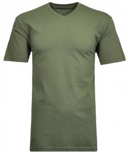 Ragman Uni V-Neck Single Jersey T-Shirt Olive