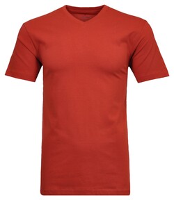 Ragman Uni V-Neck Single Jersey T-Shirt Roestrood