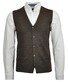 Ragman Uni Wool Buttons Gilet Bruin