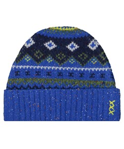 Ragman Wool Jacquard Design Muts Midnight Blue