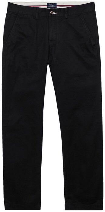 Regular Gant Chino Pants Black