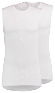 RJ Bodywear 2Pack Everyday Assen Round Neck Rib Tank Top Underwear White