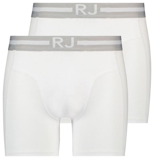 RJ Bodywear 2Pack Everyday Breda Boxershort Ondermode Wit