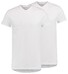 RJ Bodywear 2Pack Everyday Gouda V-Neck T-Shirt Underwear White
