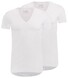 RJ Bodywear 2Pack Everyday Nijmegen Diepe V-Hals T-Shirt Ondermode Wit