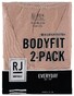 RJ Bodywear 2Pack Everyday Tilburg Deep V-Neck Raw Edge Underwear Sand
