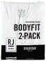 RJ Bodywear 2Pack Everyday Tilburg Deep V-Neck Raw Edge Underwear White