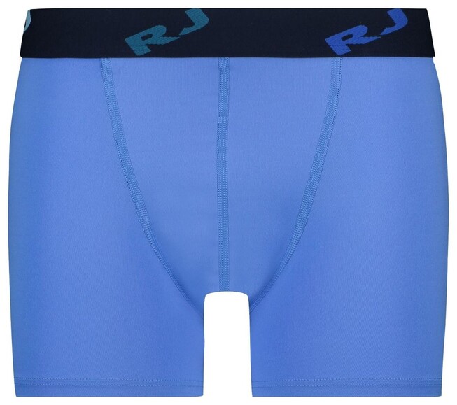 RJ Bodywear Pure Color Boxershort Underwear Blue Melange Dark