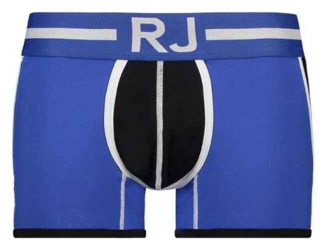 RJ Bodywear Pure Color Colorblock Underwear Mid Blue