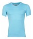 RJ Bodywear Pure Color V-hals T-Shirt Ondermode Licht Blauw