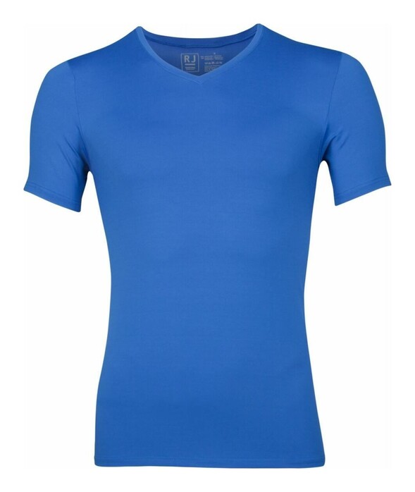 RJ Bodywear Pure Color V-Neck T-Shirt Underwear Blue